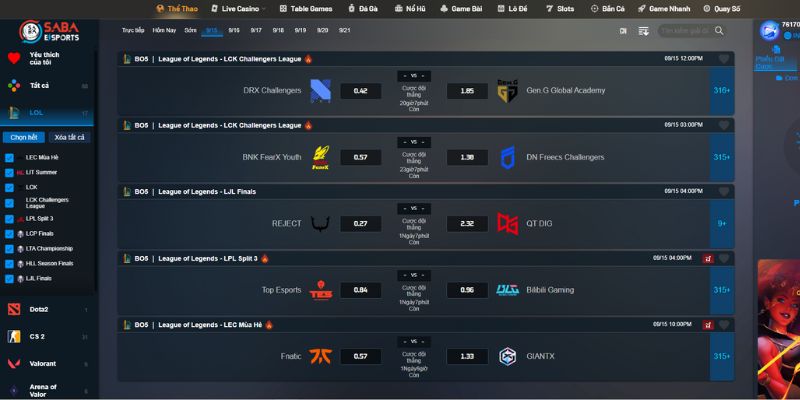 Lý do hội viên nên chọn chơi cá cược LOL tại Good88