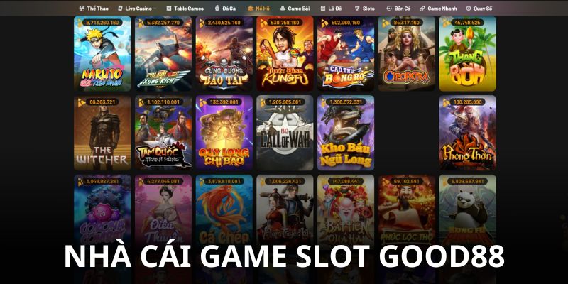 Top 1 Nhà Cái Game Slot Uy Tín Nhất Thị Trường Good88